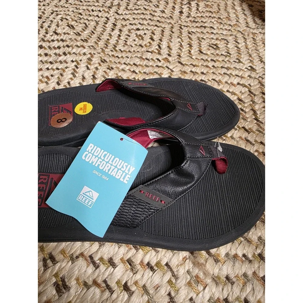 Reef Mens 8 Santa Ana Summer Beach Holiday Sliders Sandals Flip‎ Flops NWT B2